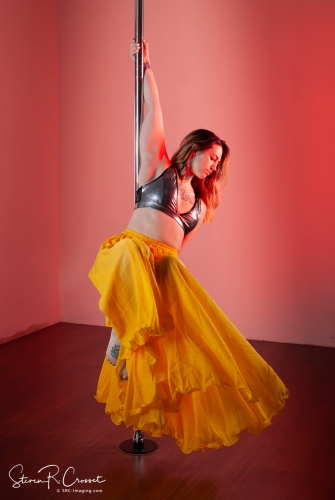 @pole_countess doing her magic on the pole